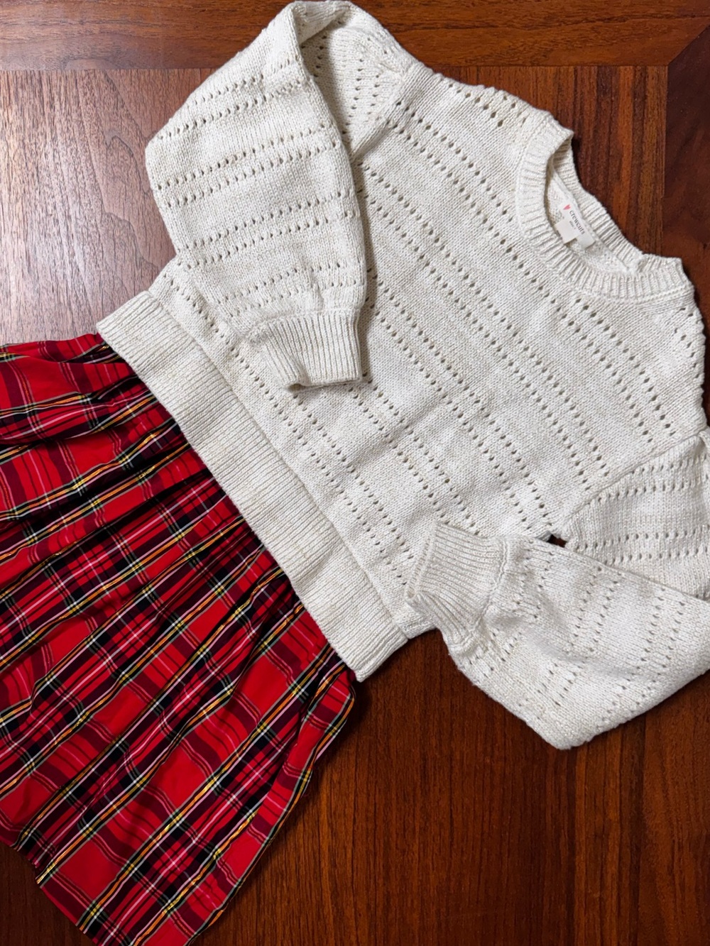 J Crew Crewcuts girls holiday twofer sweater dress